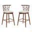 Tabouret de bar d'intérieur en bois Doria, avec revêtement, ensemble de 2-760027418