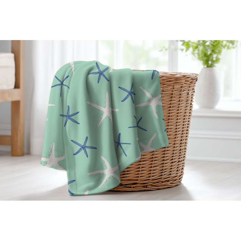 Couverture en velours de polaire Starfish, L 60 po x l 50 po, Comme neuf