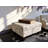 Linen Upholstered Storage Ottoman