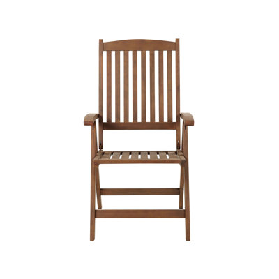 Bartonville Foldable Outdoor Patio Dining Armchair