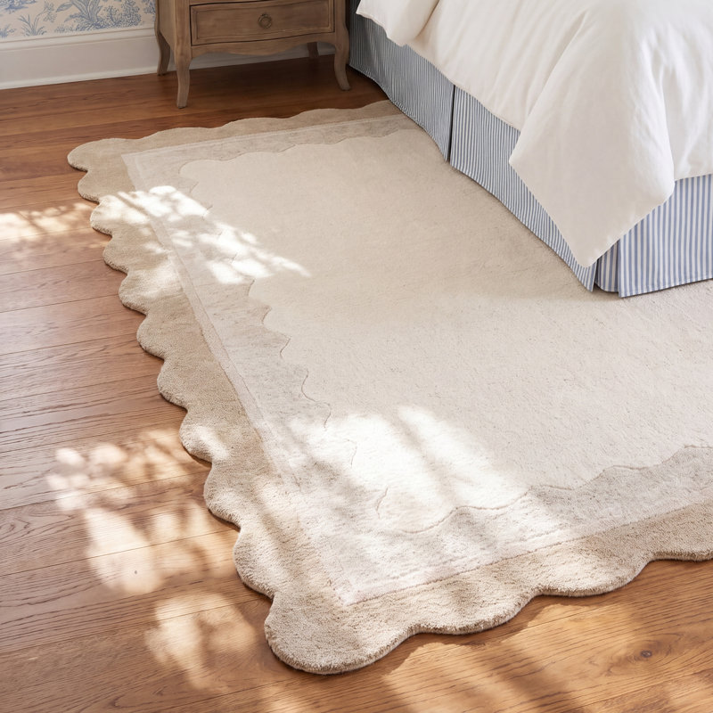 Annette Martha Stewart Hand Tufted Wool, Cotton Striped Outdoor Rug, Rectangle 8' x 10'
