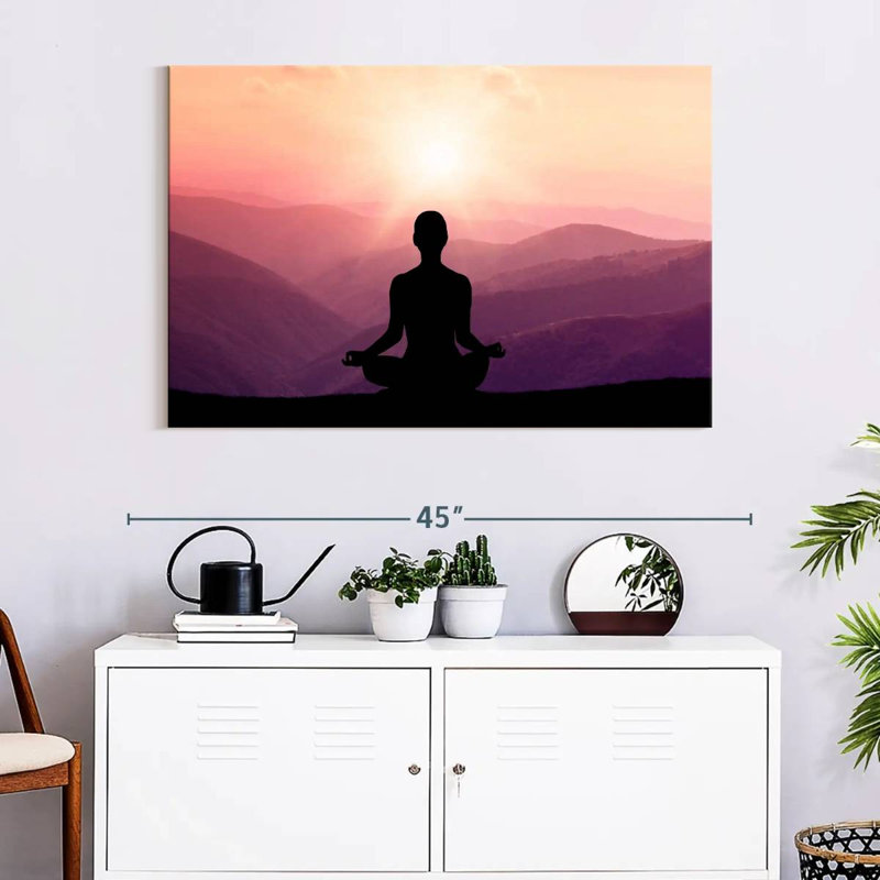 Kerrick Mountain Yoga Meditation, H 26 po x l 39 po