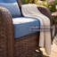 Fauteuil club pivotant avec coussins -2113658340