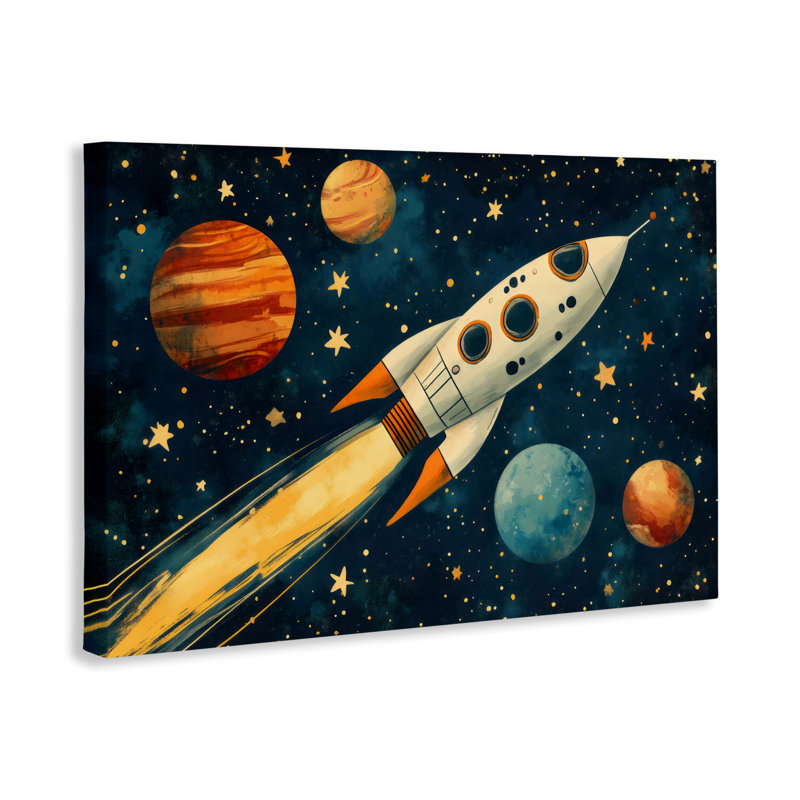 Toile Soaring Through Space, conception de Creative Studio, H 16 po x l 24 po
