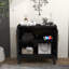 Armoire de rangement décorative 2 portes avec tablettes réglables-842480461