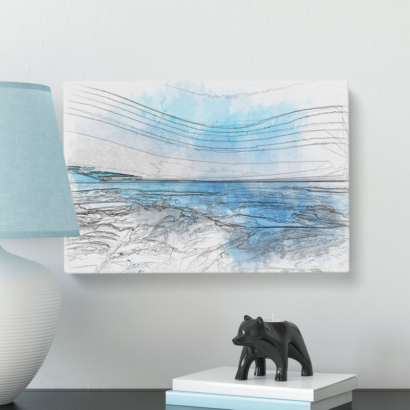 Sea View At Dawn - Wrapped Canvas, 35cm H x 50cm W x 3cm D