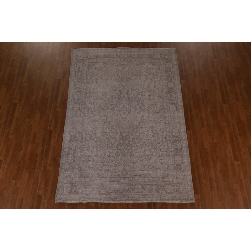 Tapis persan Tabriz patiné à la main 6 x 9