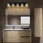 Luminaire de salle de bain noir (5 lumières, 32 pouces), (3000K / 4000K / 6000K, intensité variable) Luminaire de salle de bain à DEL, applique murale moderne sur miroir avec abat-jour en verre transparent-282904084-285548348