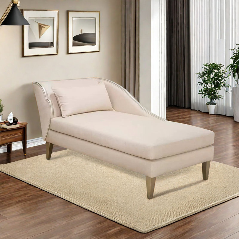 Elegant birch high quality solid wood chair, Left Hand Facing