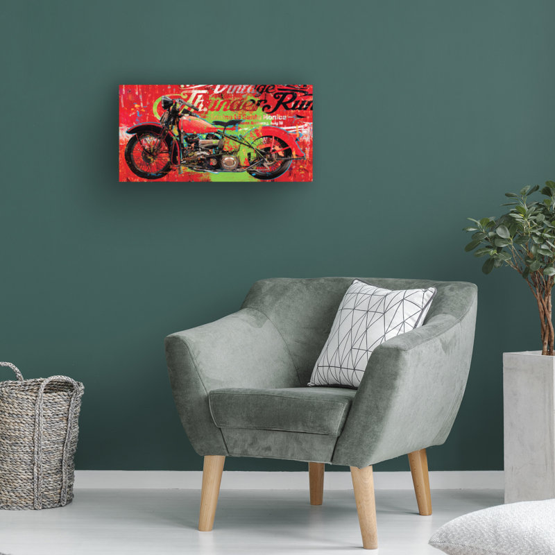 Art sur toile «Bachelor Porter Hastings Encino Thunder Run», H 16 po x l 32 po