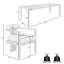 Caraker 82'' Rectangular 4 - Person Outdoor Dining Set with Cushions