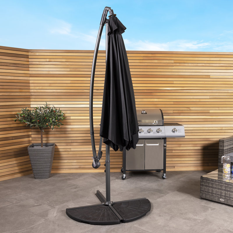 300cm Cantilever Parasol, Black