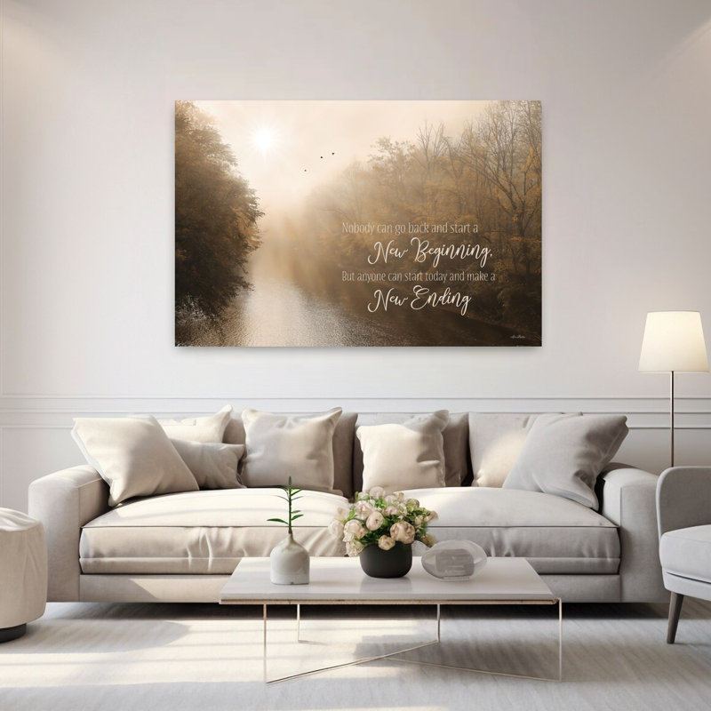 Paysage contemporain contemporain abstrait, H 60 po x l 40 po