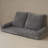 Convertible Fold-Out Single Sofa Bed, Gray, Right, The Right Part Of The Complete Product-1585335467