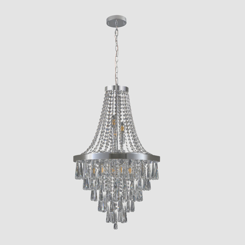 Tiered Ceiling Light, Chrome