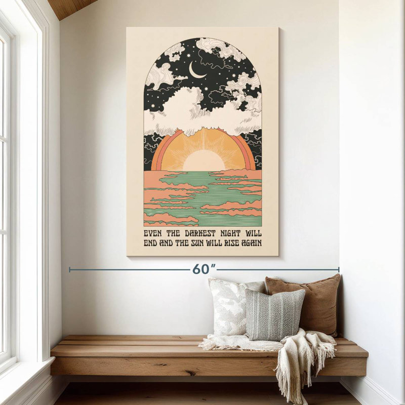 Le soleil se lèvera, H 51 po x l 34 po