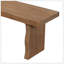 Banc de salle à manger d'intérieur en pin avec assise en bois massif, capacité de 350 lb, pouvant accueillir 3 personnes pour une utilisation polyvalente dans la cuisine et les salles à manger
