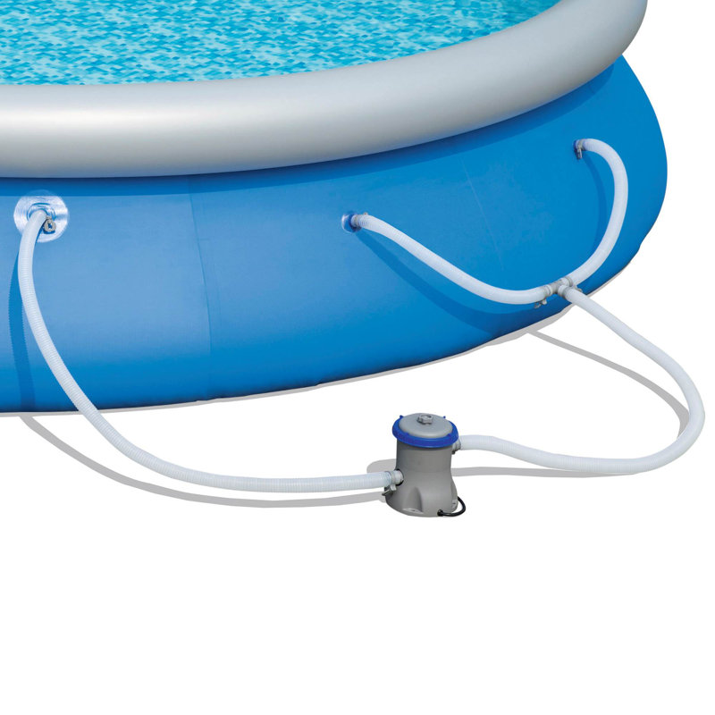 Bestway 11.3 ft Round Inflatable Above Ground Pool with Filter Pump