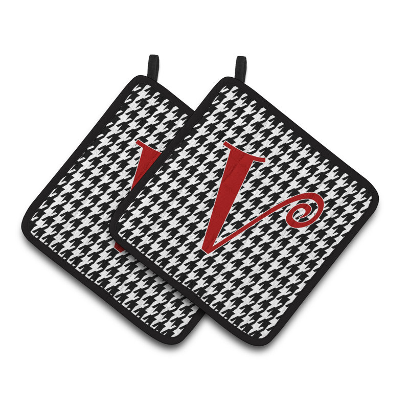 Cuisinier poignée Houndstooth, V