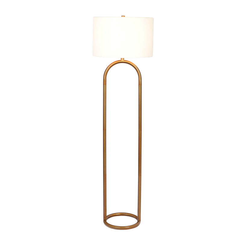 Lampe sur pied traditionnelle en laiton 60,75 po Zarrin