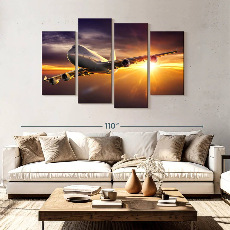 Avion Mehar Sunset, H 54 po x l 84 po