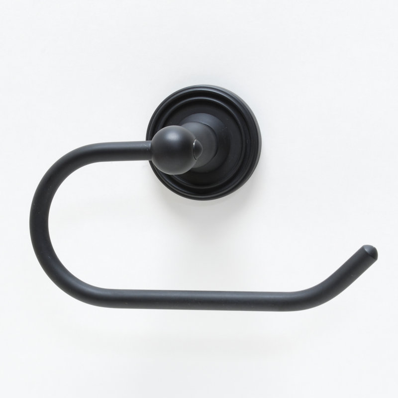 Bradford Wall Mounted Toilet Paper Holder, Black