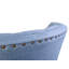 Fauteuil à oreilles bleu indigo, structure en bois massif, 28,7 po x 31,5 po x 33,5 po | Tissu 100% polyester facile à nettoyer, conception rustique moderne | Parfait pour le salon, les espaces hôtel et salon, le confort élégant-196307248