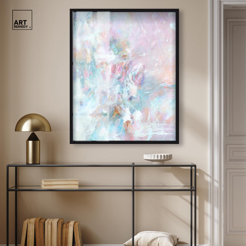 Yuliya - art mural glamour «Tide sein Shadowbox» par Art Remedy, cadre noir, 30 x 36, H 37 po x l 31 po, Cadre noir