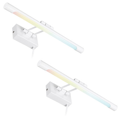 LED Picture Light, Swivel Metal Artwork Lamps, 15.75 Inch, Plug-n-Play & Hardwire Art Lighting