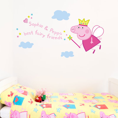 Personalized Peppa Pig Wall Sticker
