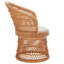 Fauteuil d'appoint pivotant avec coussin Rochellt-1095217299