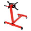 Steel Rotating Engine Stand, Vehicle Motor Block Cradle with Adjustable Head for Mechanics, Red