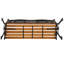 Ade Powder Coated Steel Outdoor Bench