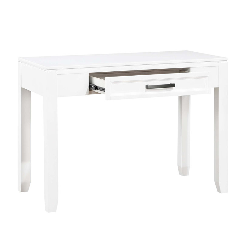 Bureau d'écriture blanc avec tiroir
