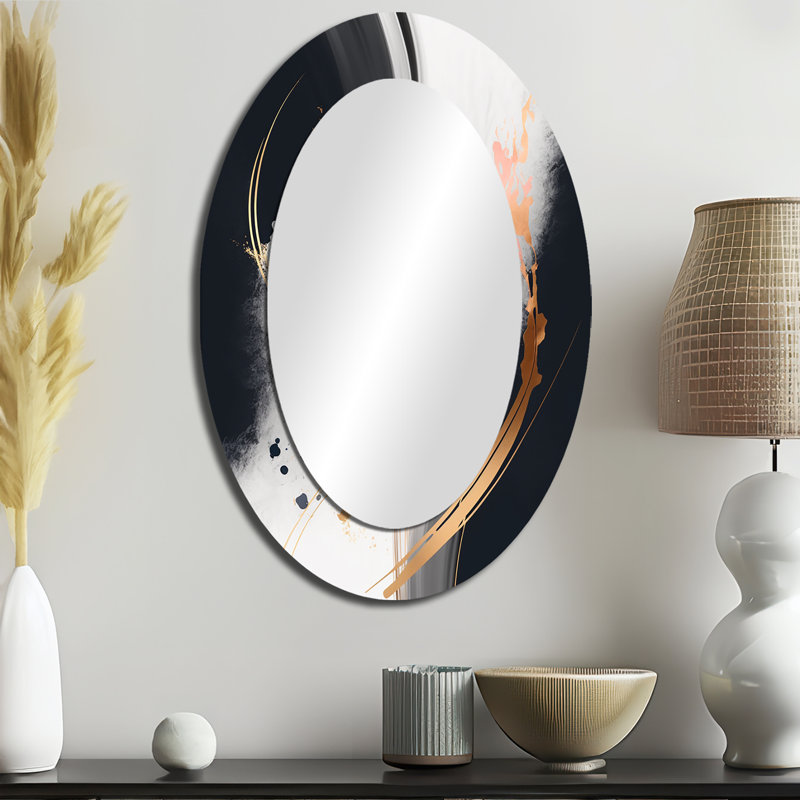 Miroir mural doré mauve complexe Transcendant, 36 po x 24 po