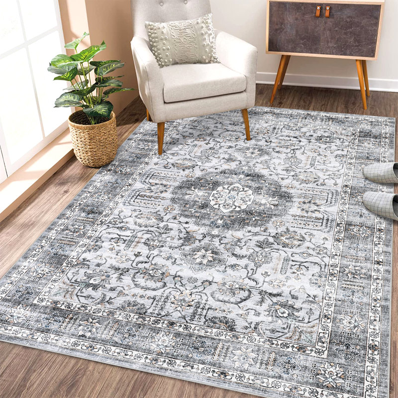 Paille Washable Indoor Rug, Rectangle 5' x 7'