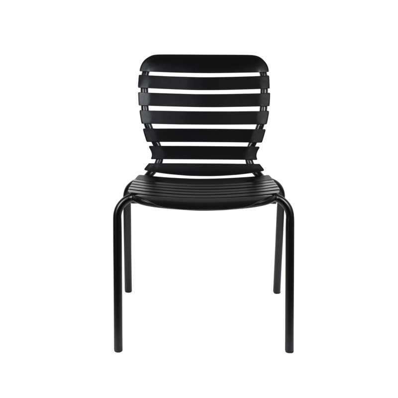 Chaise d'appoint de patio, Noir