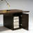 Walnut Rectangular Solid Wood Executive desk-418894534