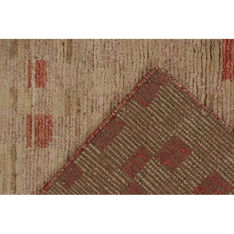 Moroccan Hand Knotted Area Rug, Rectangle 9' x 12'