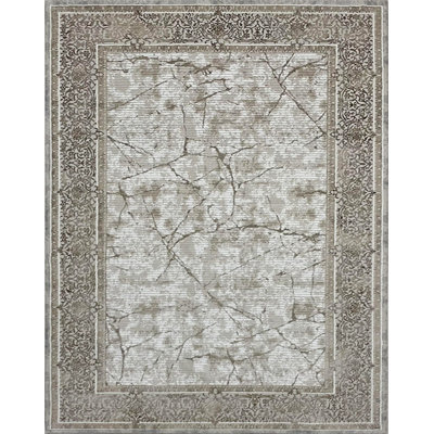 Tapis turc classique beige et crème 6,5 x 13 pi