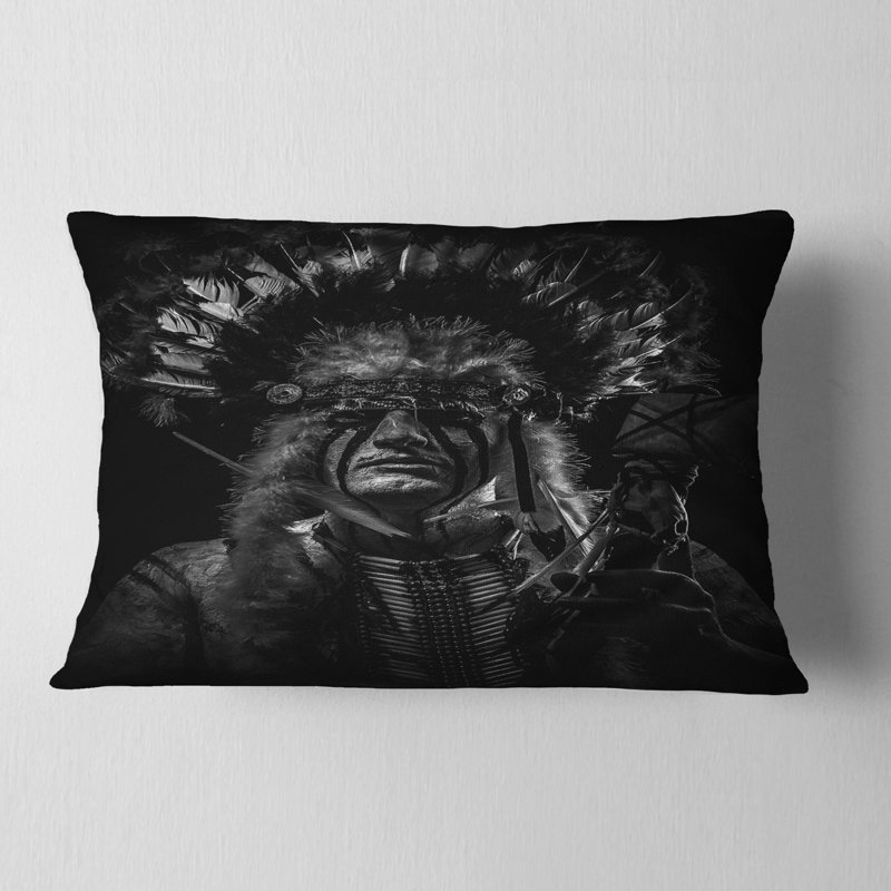  Coussin Tribal, Rectangulaire, 12 po x 20 po