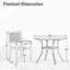 Ensemble repas avec table ronde Alyah