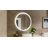 Arch LED Wall Mirror With Defogger, White Floating Backlit Bathroom Mirror, Etl & Fcc-96766252