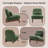 Morgan Upholstered Accent Lounge Chair With Wood Leg-1095703774