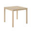 Ensemble de salle à manger 5 pièces à hauteur de comptoir avec table carrée et 4 chaises rembourrées en chêne clair