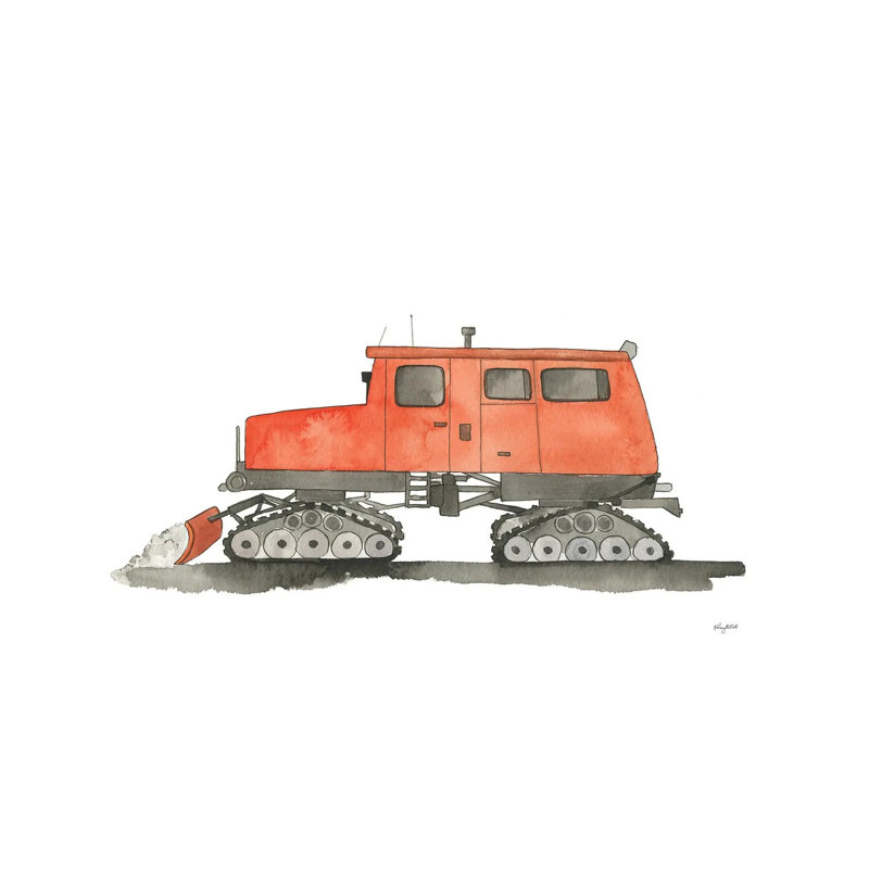 Snow Cat by Kelsey McNatt - Print on Canvas, Wrapped Canvas, 66.04 cm H x 45.72 cm W x 3.175 cm D