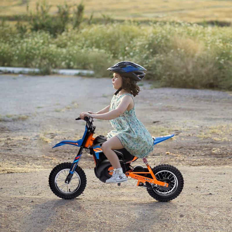 Moto électrique 24V 7AH pour enfants, Bleu