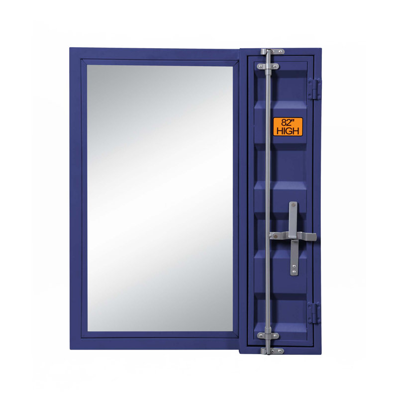Miroir de salle de bain, Bleu