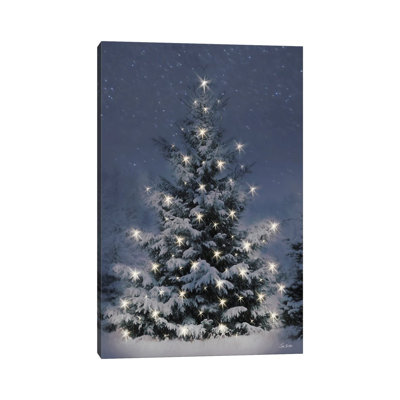 «Twinkling Lights at Christmas», reproduction d'art sur toile tendue