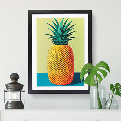Vintage Pineapple 1 Piece Single Picture Frame Wall Art